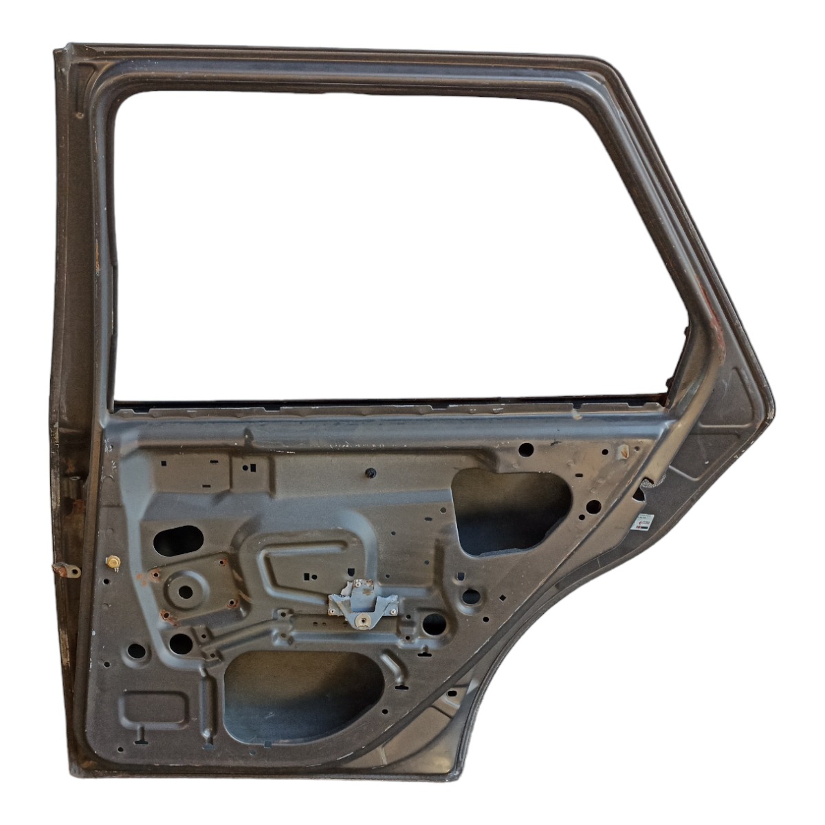 Porta Traseira Direita Ford Fiesta 1996 A 2003 Detalhe Traseira Direito Prata 6