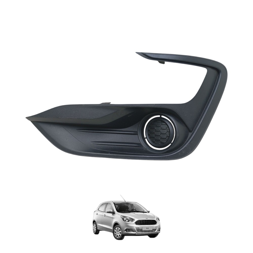 Moldura Farol Milha Esquerdo Ford Ka 2018 A 2021 J7bb15a299 Preto Esquerdo
