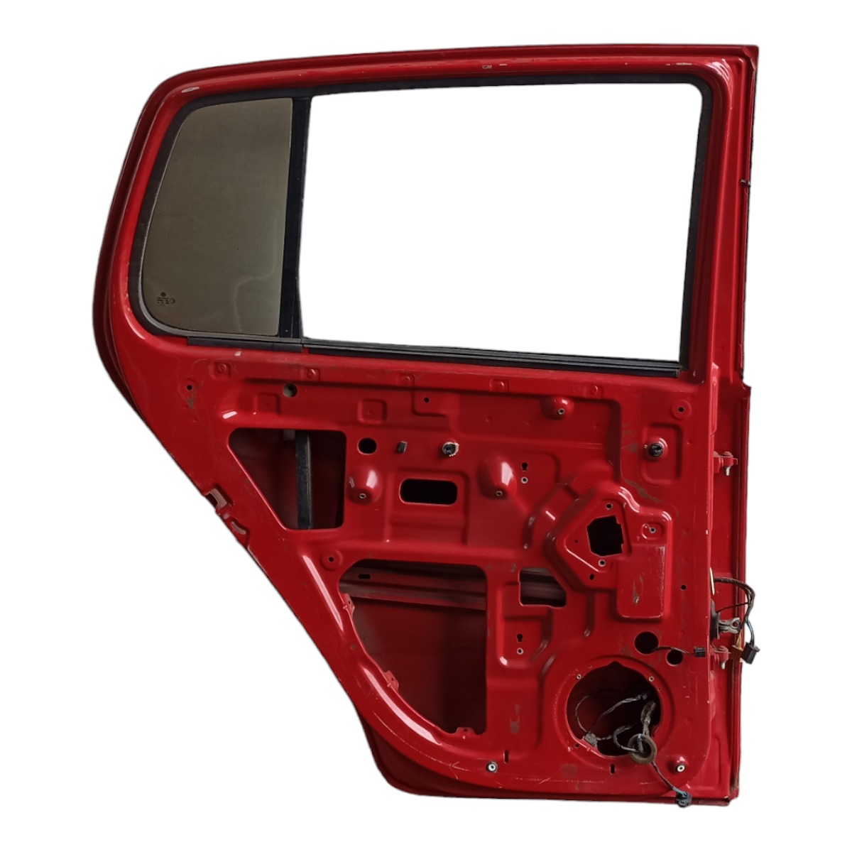 Porta Traseira Esquerda Vw Fox Crissfox 2003 A 2010 Filé  Traseira Esquerdo Vermelho 4