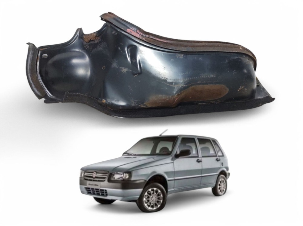 Chapa Direita Corta Fogo Uno Mille 2004 A 2011 Preto