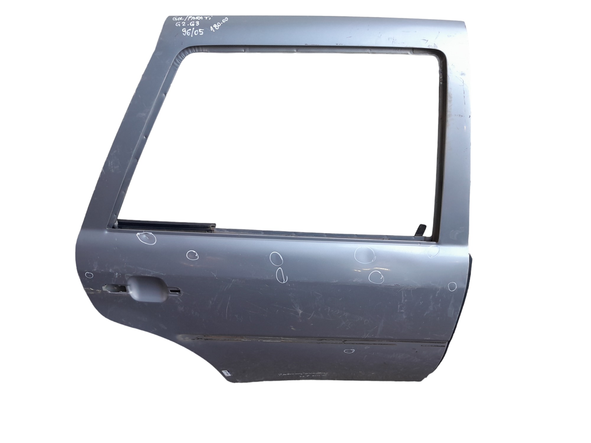 Porta Traseira Direita Volkswagen Parati Gol G2 G3 Detalhe  Traseira Direito Prata 3