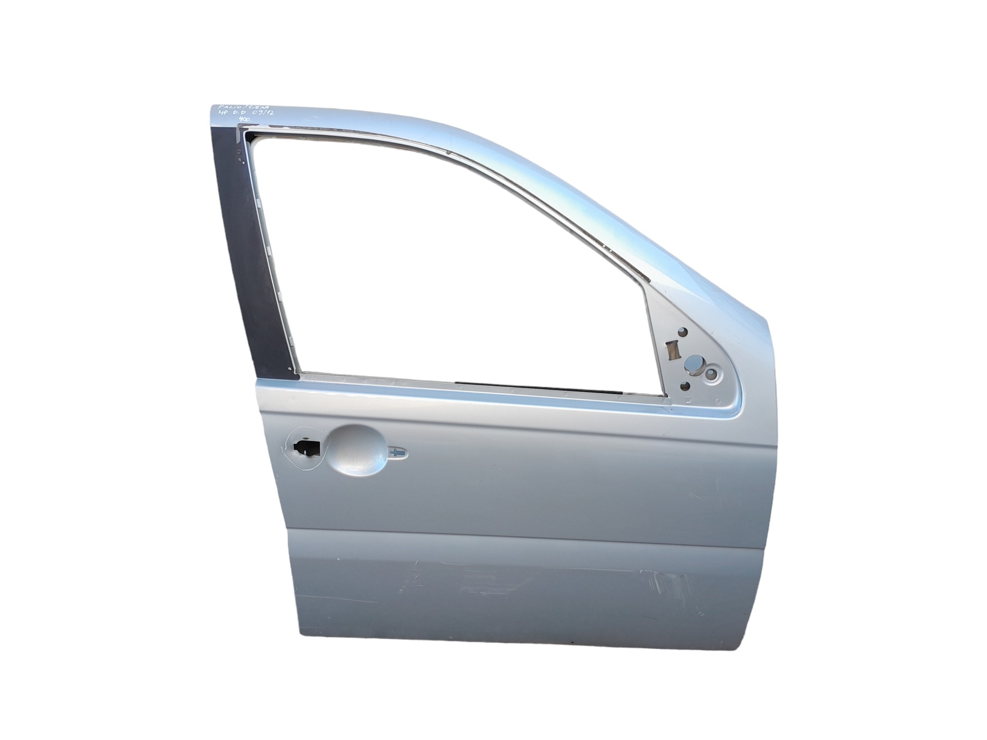 Porta Dianteira Direita Fiat Palio Siena 4 Portas 2009/2012 Dianteira Direito Prata