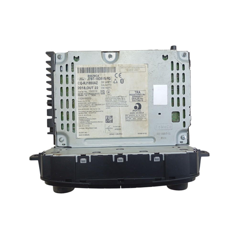 Rádio Ford Ka Som Bluetooth 2019 2020 2021 Original 6