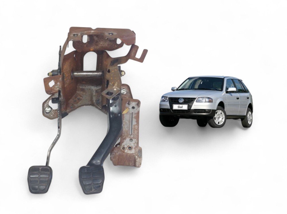 Suporte Com  Pedais Embreagem Gol Saveiro Parati 2006 A 2012