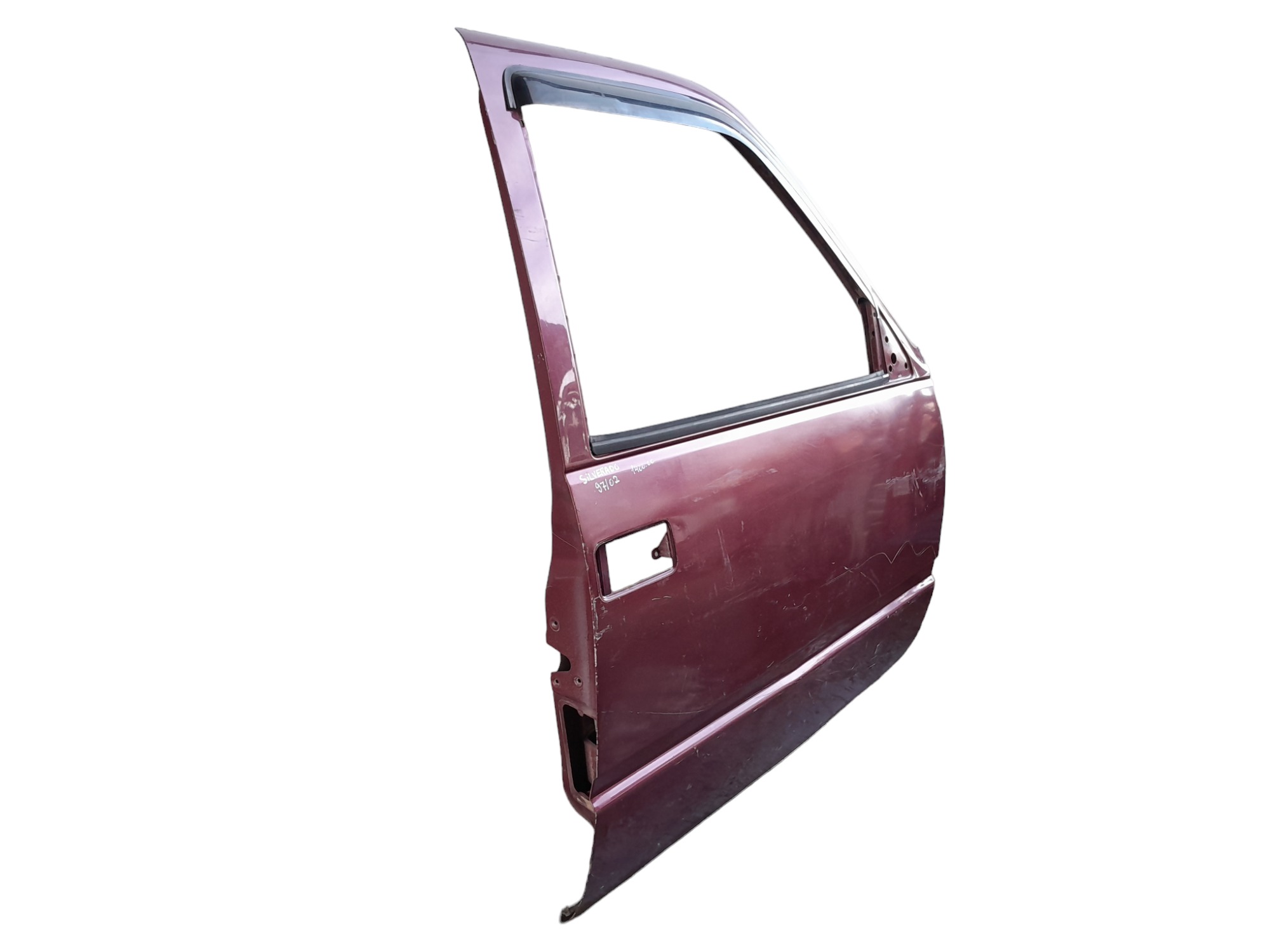 Porta Lado Direito Chevrolet Silverado 1997 A 2002 Original  Dianteira Direito Vermelho 3