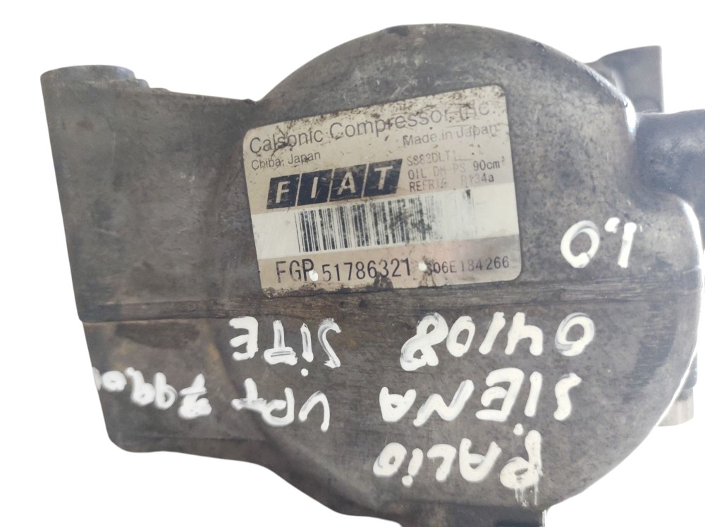 Compressor ar condicionado palio uno 2004 a 2008 51786321 5