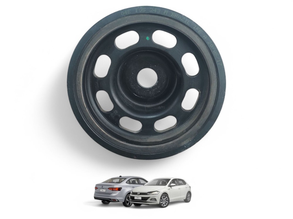 Polia Virabrequim Polo Virtus 1.6 4cc 2017 A 2022 04e105243