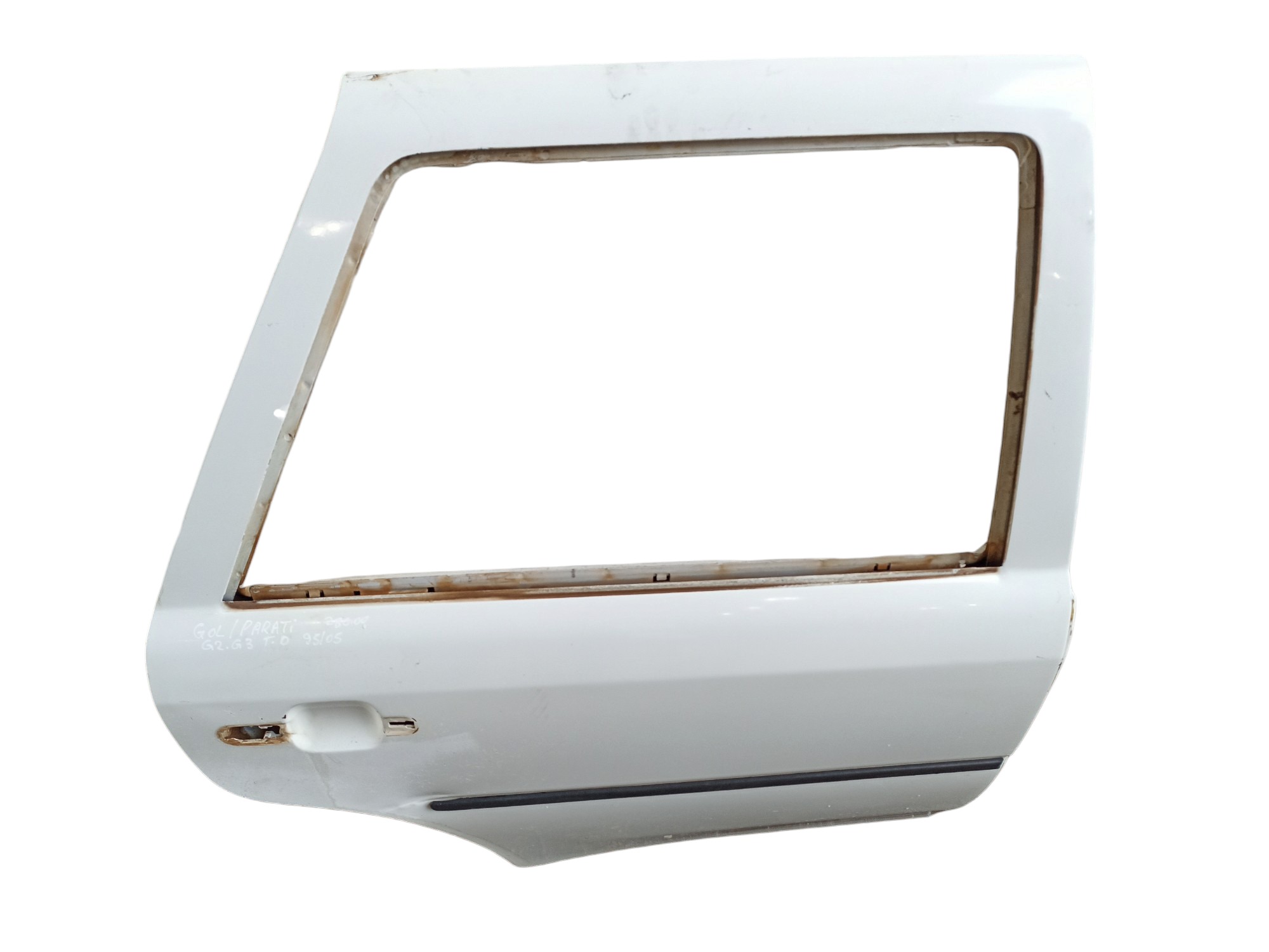 Porta Traseira Direita Volkswagen Gol Parati G2 G3 95/2006 Traseira Direito Branco 3