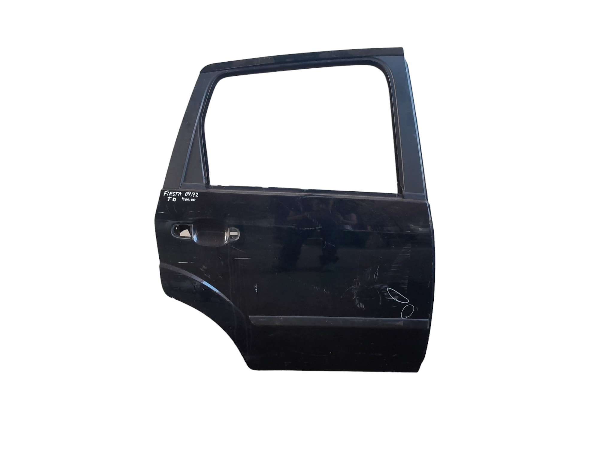 Porta Traseira Direita Ford Fiesta 2004 A 2012 Original  Traseira Direito Preto 1