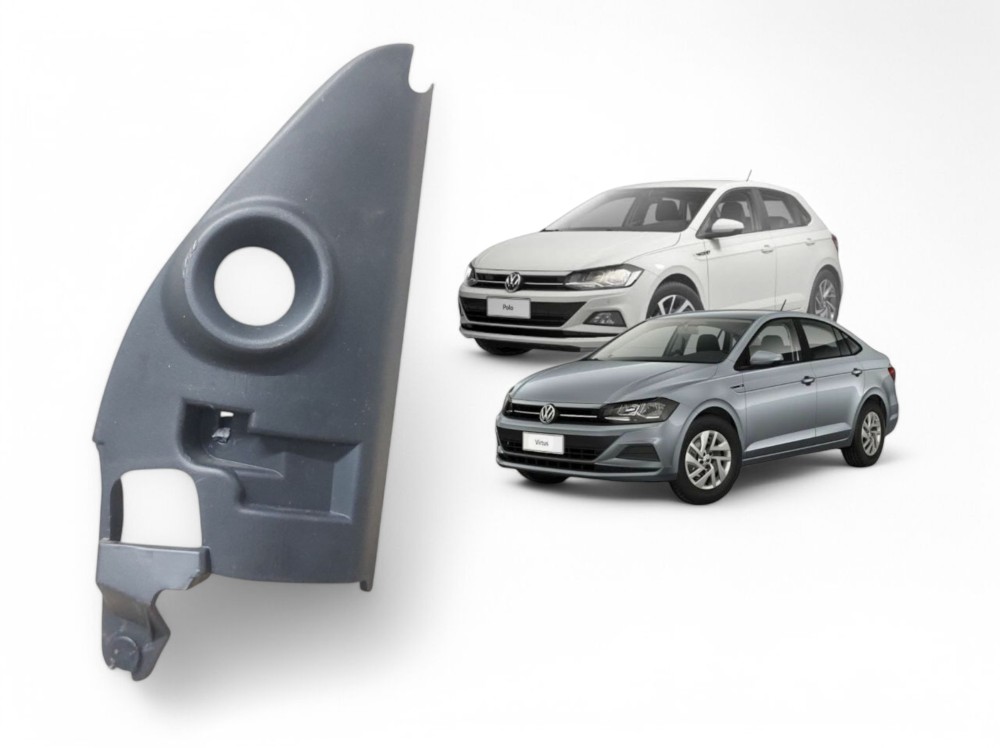 Moldura Interna Retrovisor Direito Virtus Polo 2017 A 2022 Preto