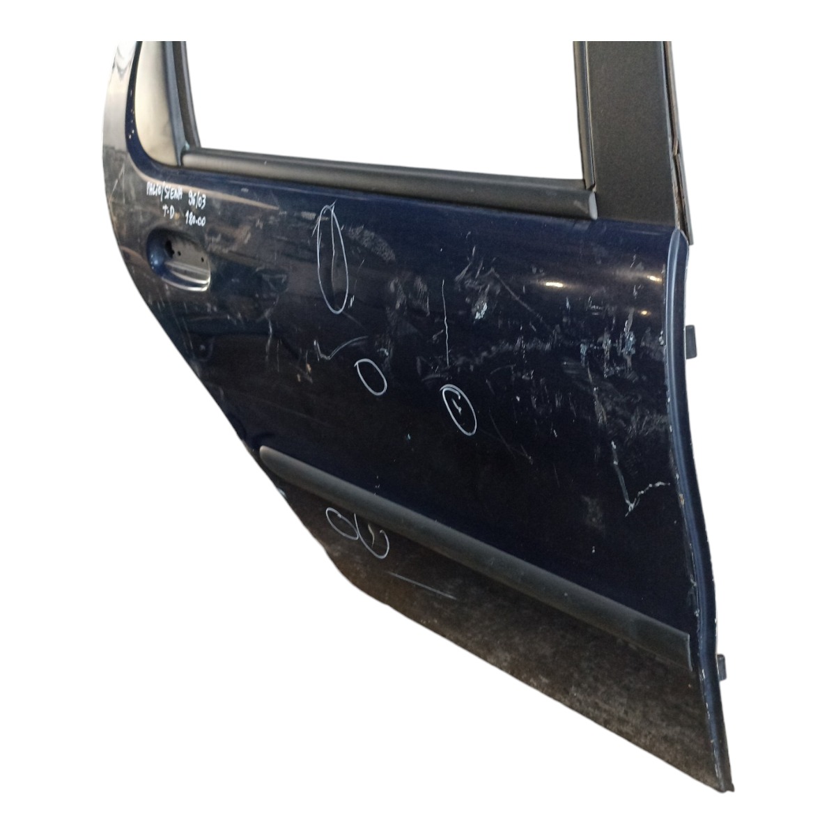 Porta Traseira Direita Fiat Palio Siena 1996 A 2003  Traseira Direito Azul 4