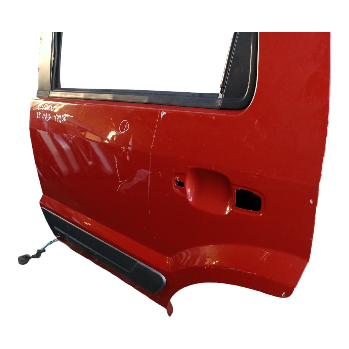 Porta Traseira Esquerda Ford Ecosport 2003 A 2012  Traseira Esquerda Vermelho 3