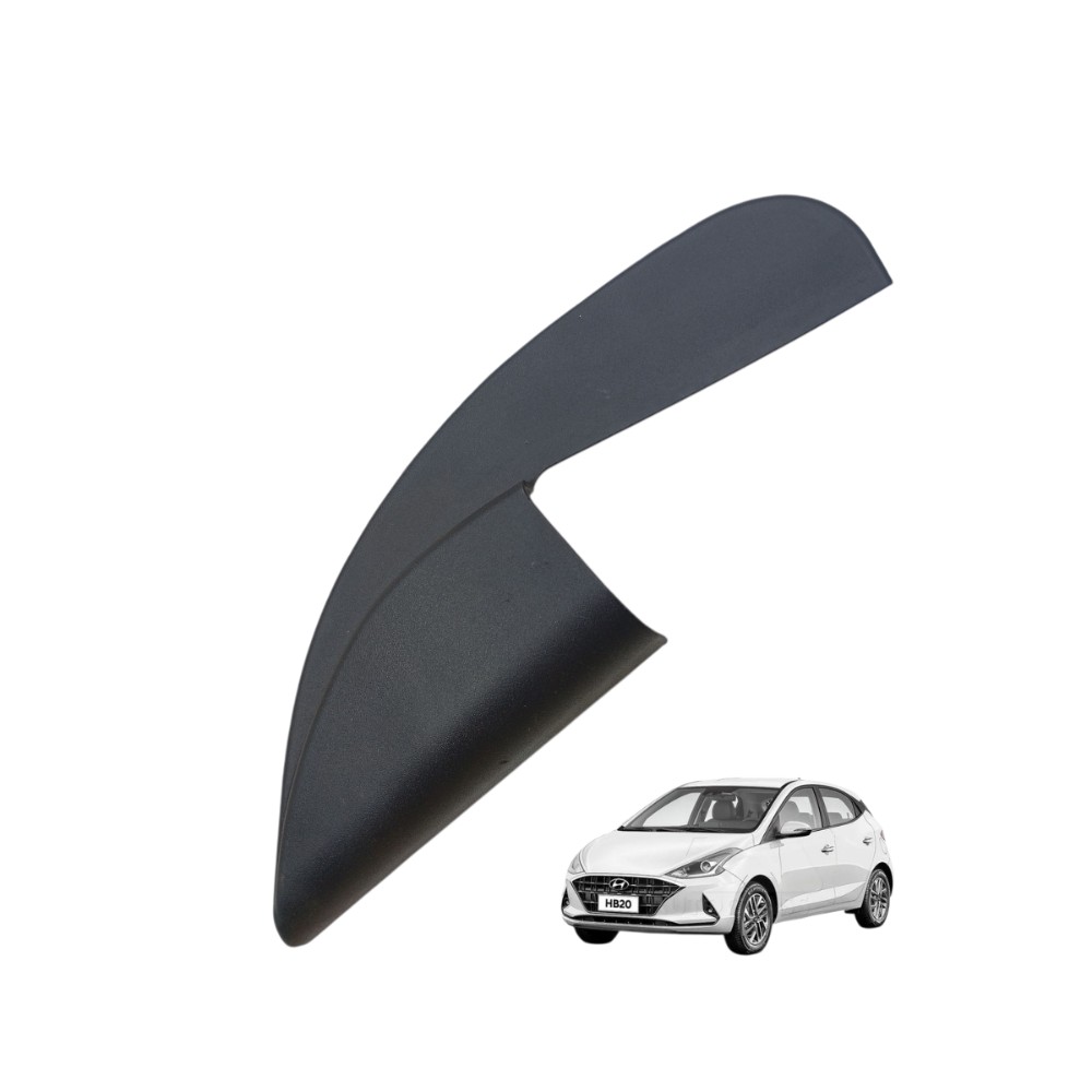 Moldura Acabamento Retrovisor Esquerdo Hb20 2020/22 Original Preto