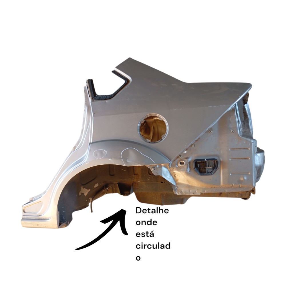 Lateral Retalho Fiesta Sedan Esq 2004 2005 2006 2007 A 2012