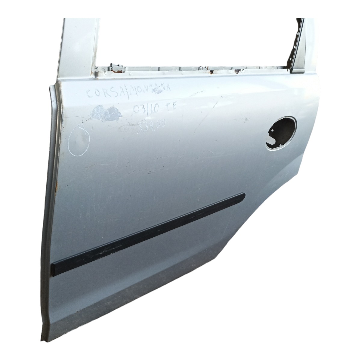 Porta Traseira Esquerda Chevrolet Corsa Montana 2003/2010 Traseira Esquerda Prata 4