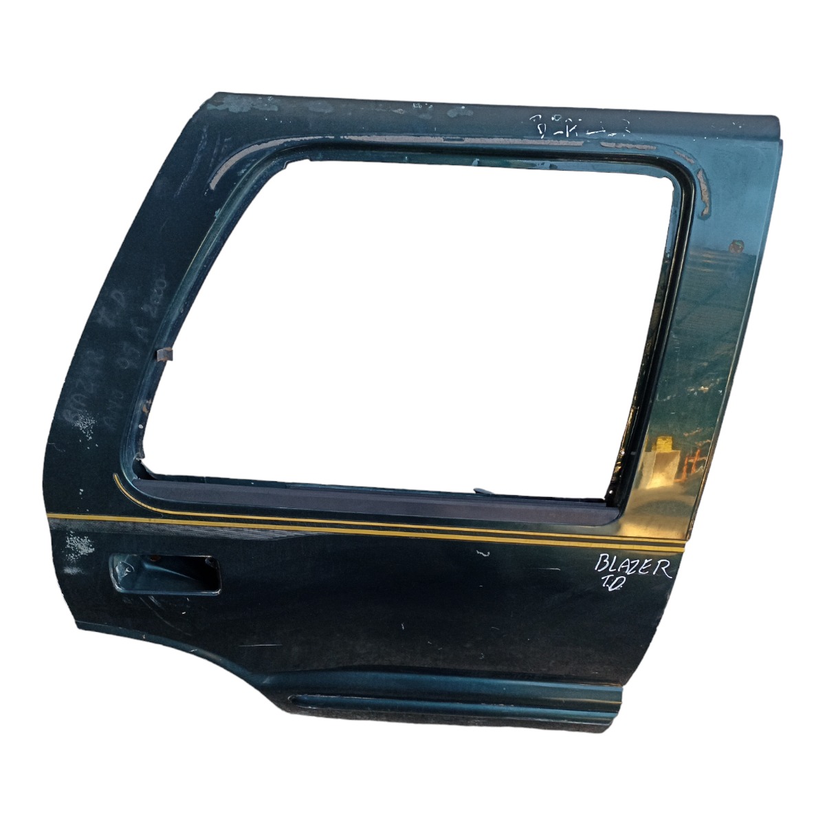 Porta Traseira Direita Chevrolet Blazer 1995 A 2000 Original Traseira Direito Verde 4