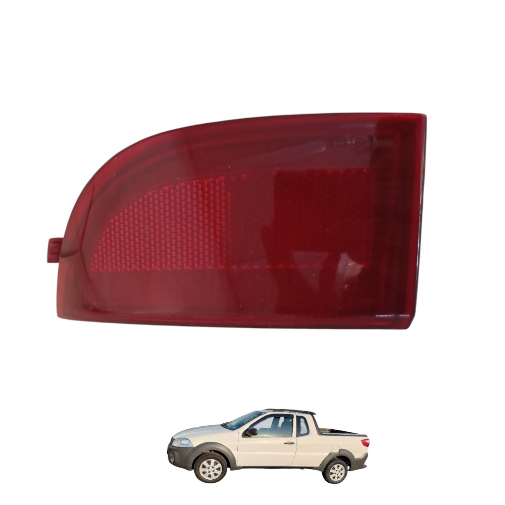 Refletor Strada Parachoque Tras Esq 2014 A 2019 Original Vermelho