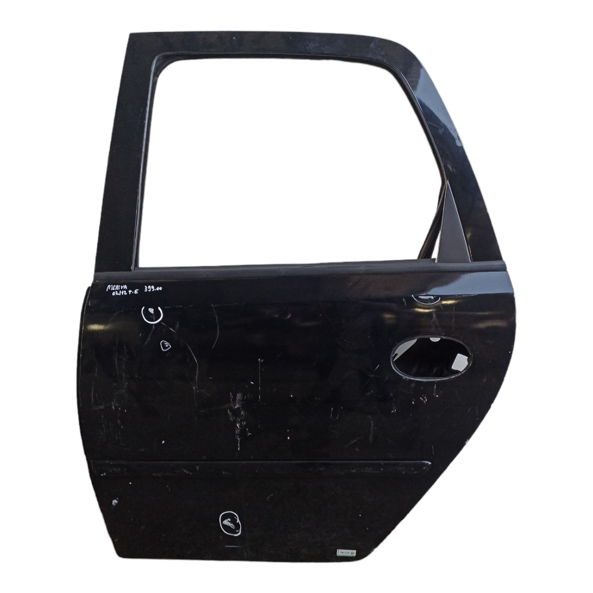 Porta Traseira Esquerda Chevrolet Meriva 2002/12 Original Traseira Esquerdo Preto