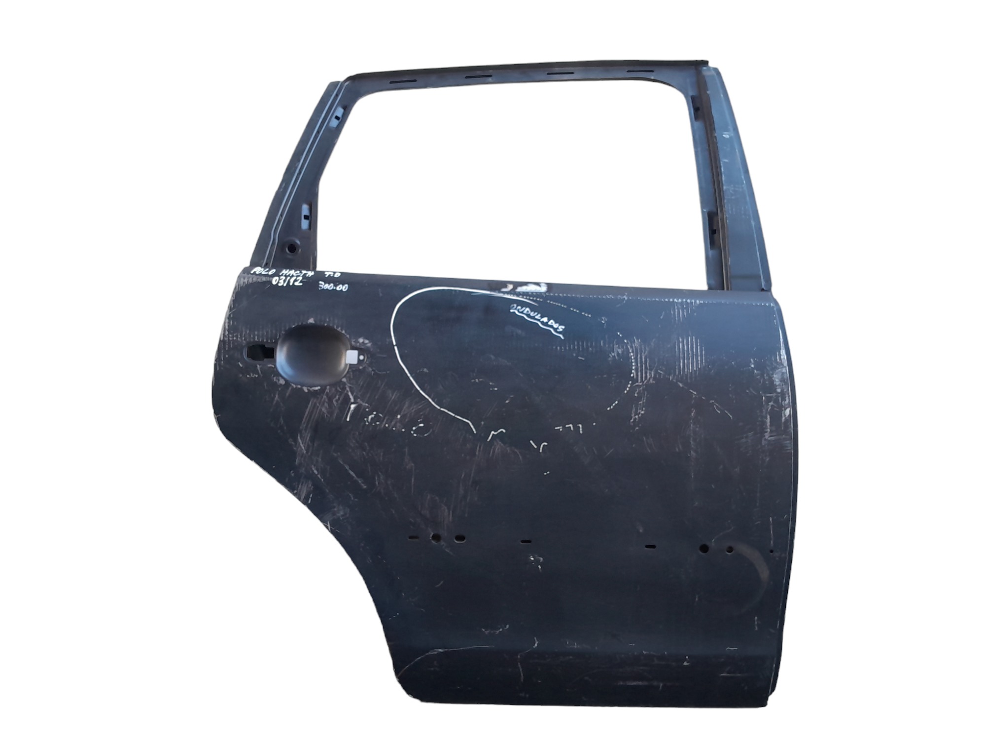 Porta Traseira Direita Volkswagen Polo Hatch 03/12 Detalhe Traseira Direito Preto 1