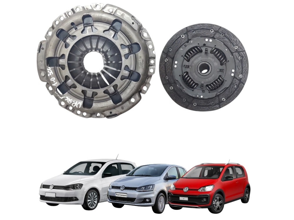Disco Platô Embreagem Gol Voyage Fox Up 1.0 3cc 2017 A 2023 Cinza