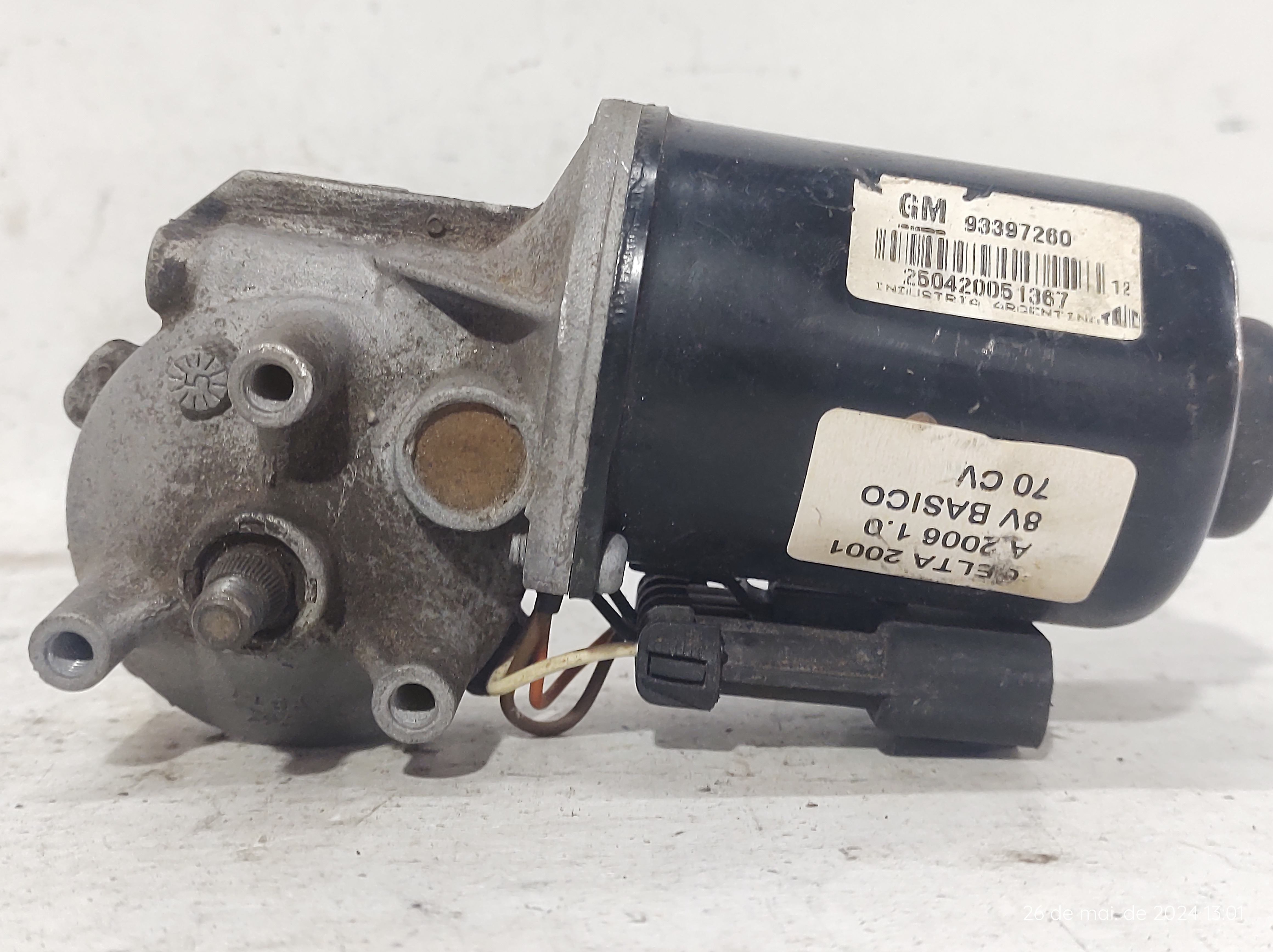 Motor Limpador Parabrisa Celta Prisma 01 A 12 23001856 3