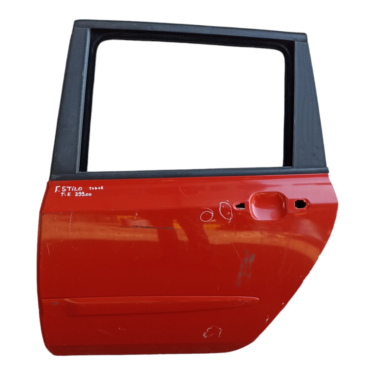 Porta Traseira Esquerda Fiat Stilo Todos Modelos Traseira Esquerdo Vermelho 1