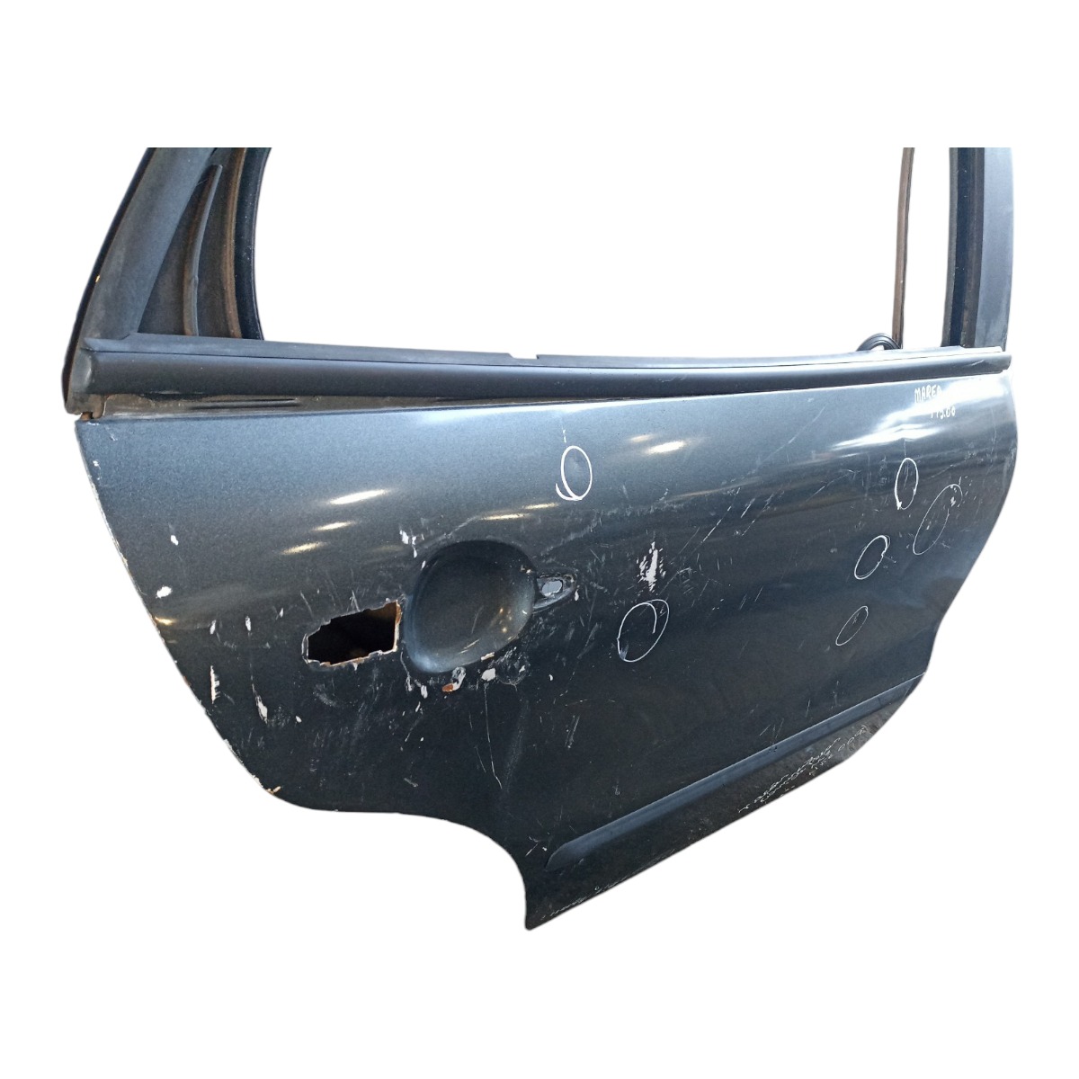 Porta Traseira Direita Fiat Marea Com Detalhes  Traseira Direito Cinza 2