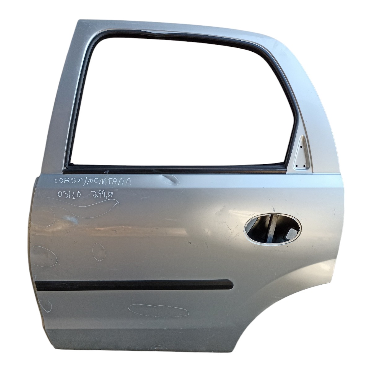 Porta Traseira Esquerda Gm Corsa Montana 2003 A 2010 Traseira Esquerda Prata