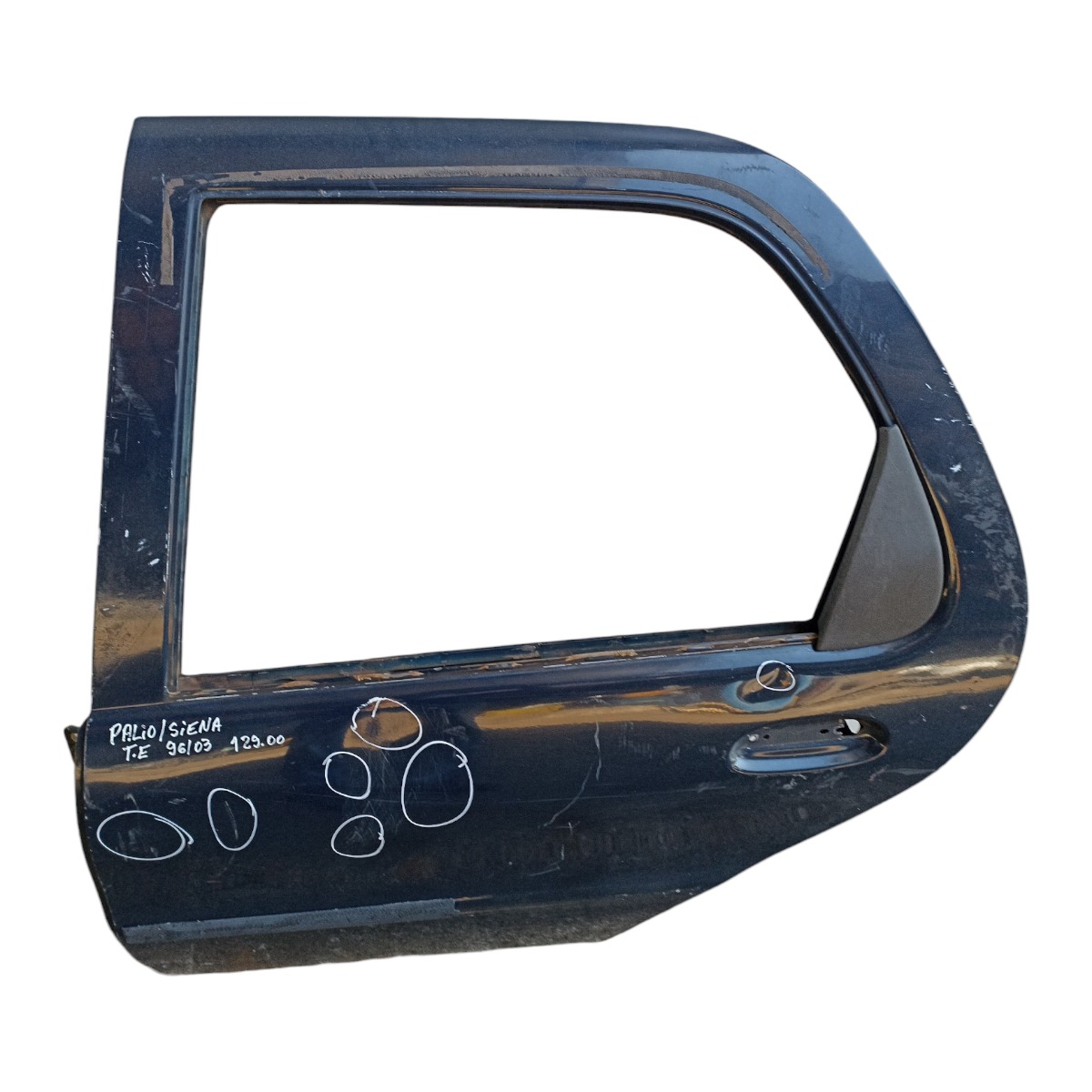 Porta Traseira Esquerda Fiat Palio Siena 1996/2003 Avarias Traseira Esquerdo Azul 3