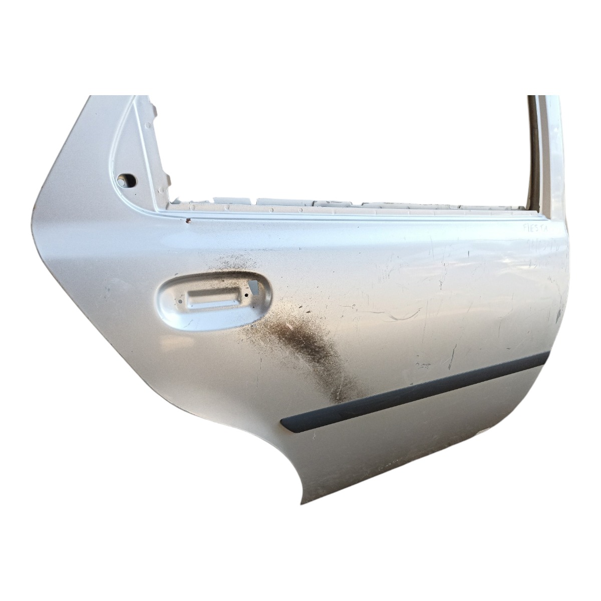 Porta Traseira Direta Ford Fiesta 1996 A 2003 Com Detalhe Traseira Direito Prata 2