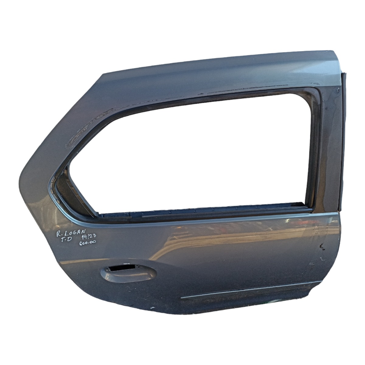 Porta Traseira Direita Renault Logan 2014 A 2023 Filé Traseira Direito Azul 2