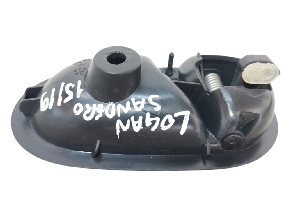 Maçaneta Interna Lado Direito Logan Sandero 2015 A 2019 Preto Dianteira/traseira 2