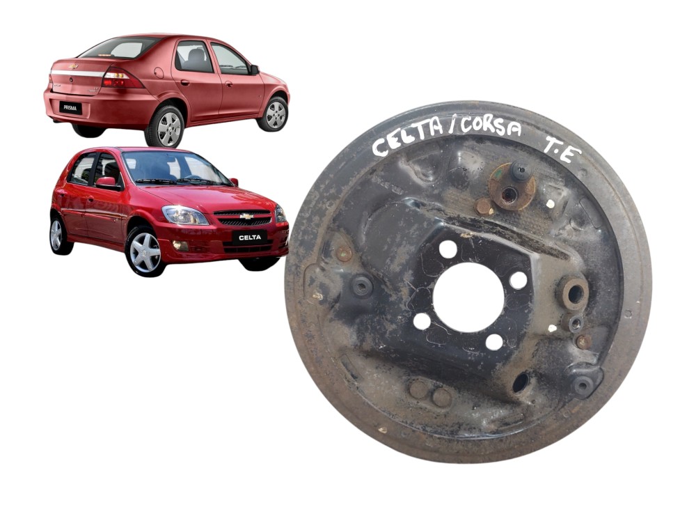 Espelho Campana Freio Traseiro Esquerdo Celta 2007 A 2015 Preto 1