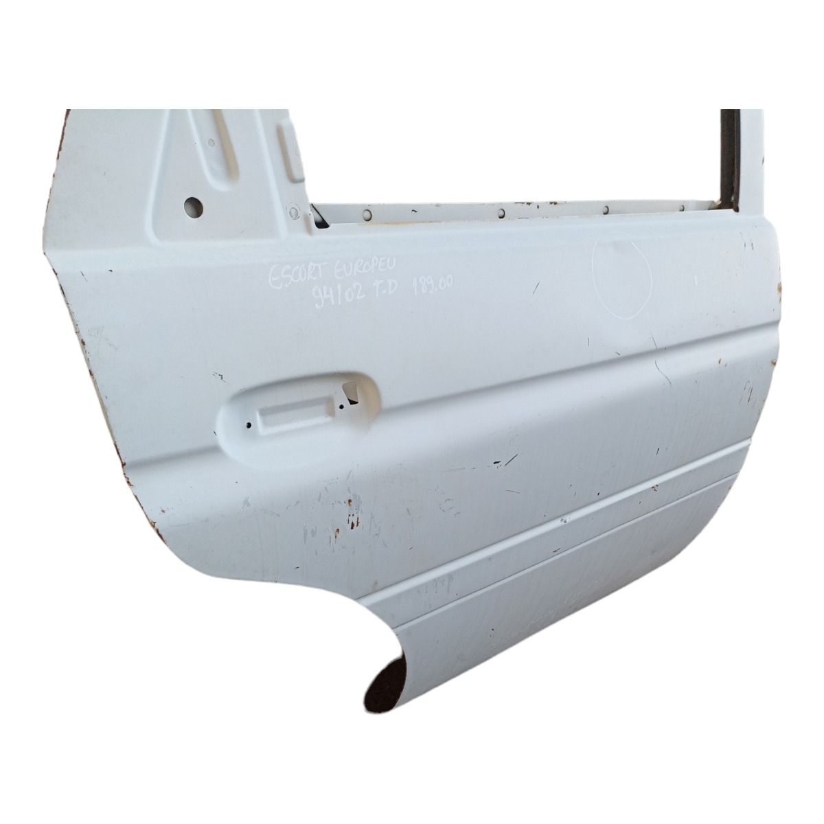 Porta Traseira Direita Ford Escort Europeu 1994 A 2002 Traseira Esquerdo Branco 3