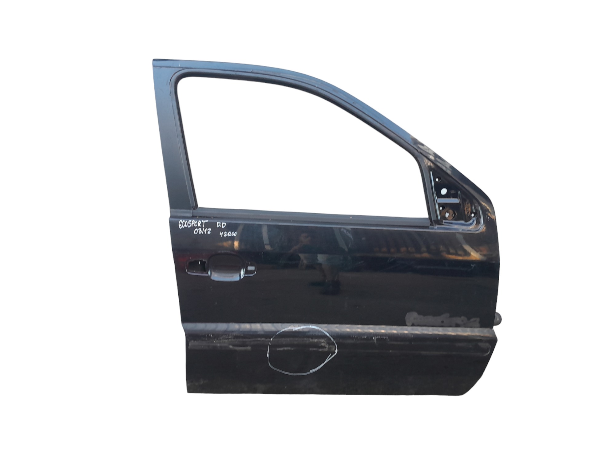 Porta Dianteira Direita Ford Ecosport 2003 A 2012 Original Dianteira Direito Preto 1