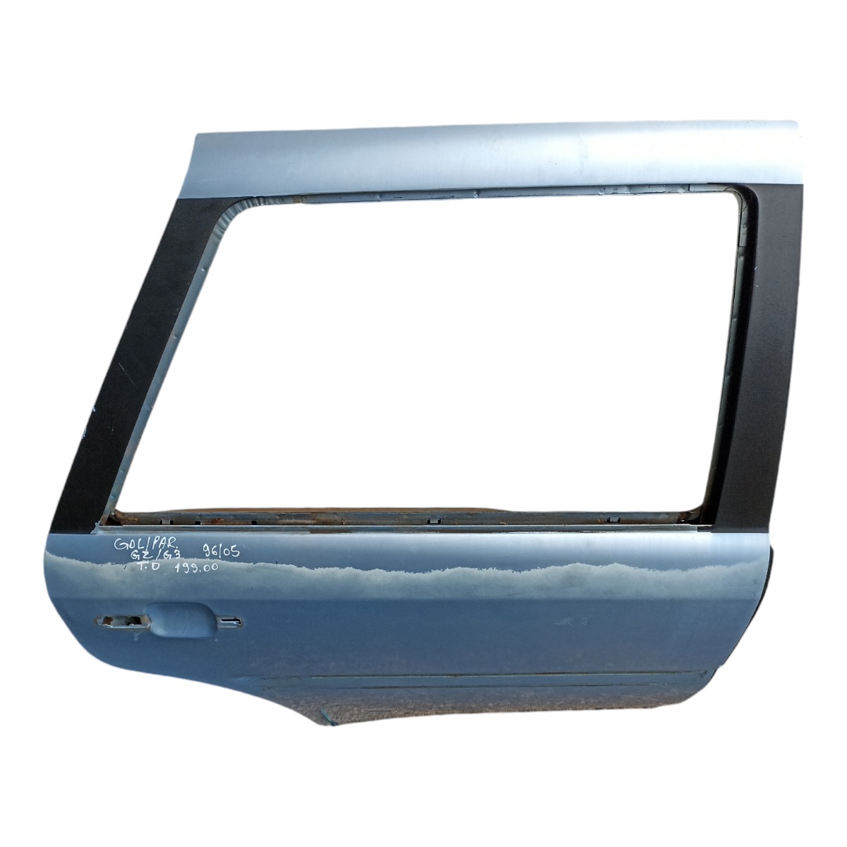 Porta Traseira Direita Gol Parati G2 G3 1996 A 2005  Traseira Direito Azul 4