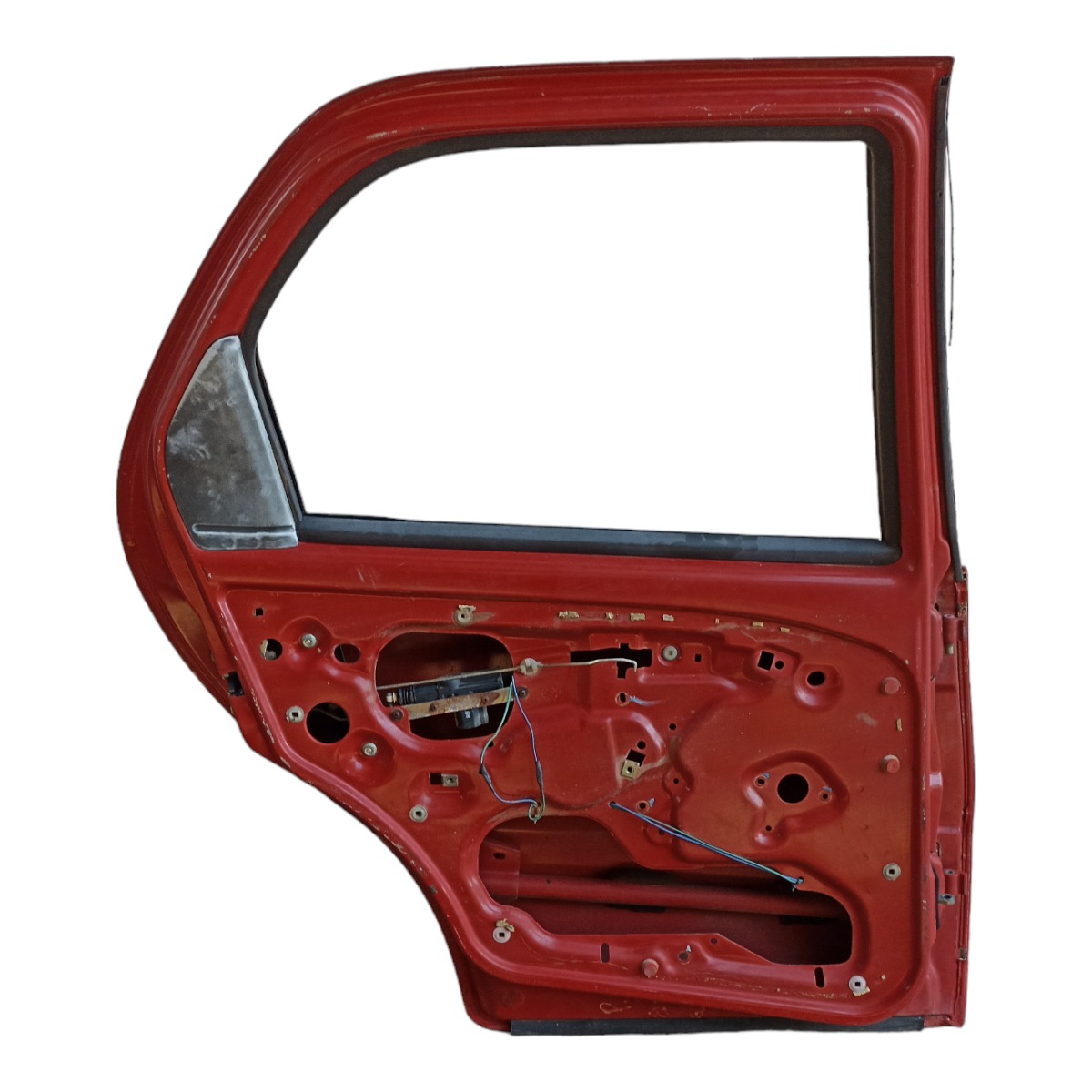 Porta Traseira Esquerda Fiat Palio Siena 1996 A 2003 Traseira Esquerdo Vermelho 5
