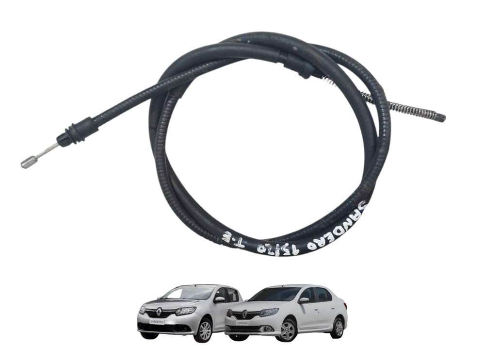 Cabo Freio De Mão Traseiro Esquerdo Sandeo Logan 2015 A 2020 1