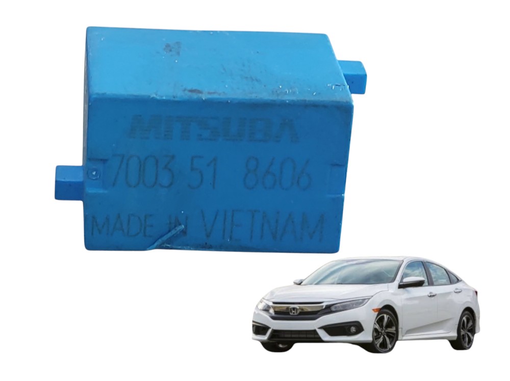 Relê Mitsuba 4 Pinos Azul Claro 12v 7003518606 Civic 17 A 21 1