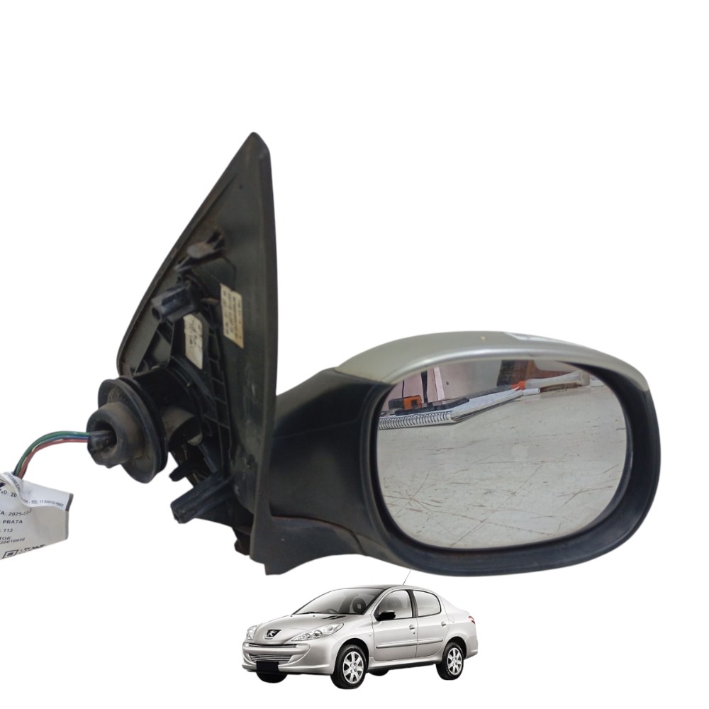 Retrovisor Elétrico Dianteiro Direito Peugeot 207 08/13
