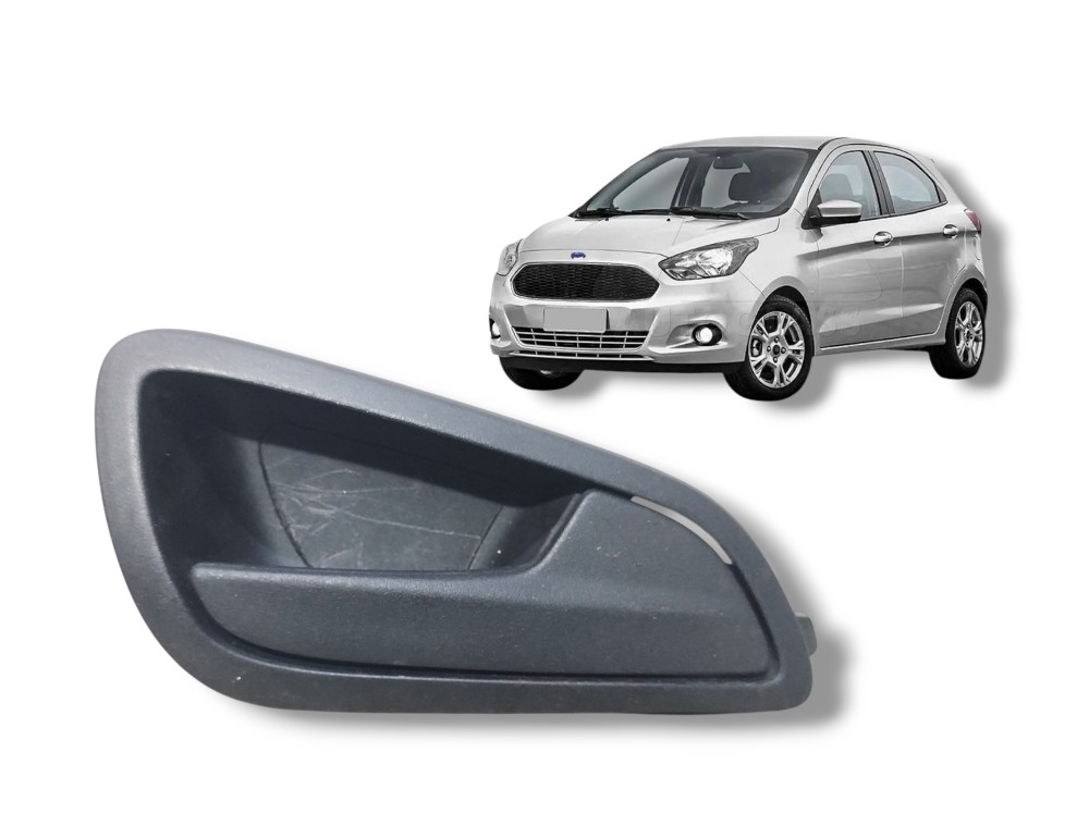 Maçaneta Interna Dianteiro Direito Ford Ka 2015/19 Original Preto Dianteira