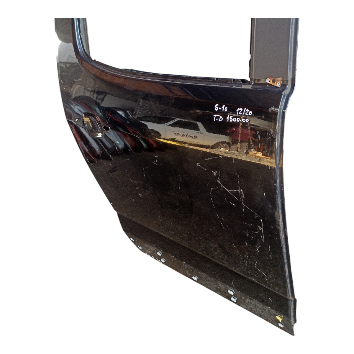 Porta Traseira Direita S10 2012 A 2020 Original Traseira Direito Preto 2