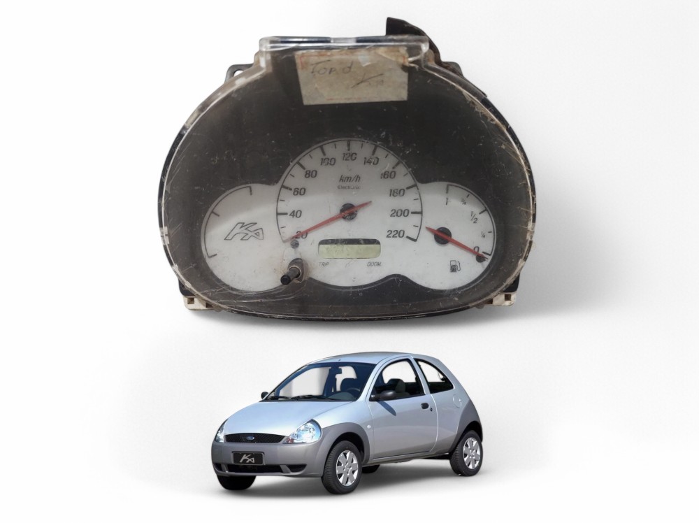 Painel Velocimetro Ford Ka 1998 A 2007 Ys5f10841aa Fundo Branco