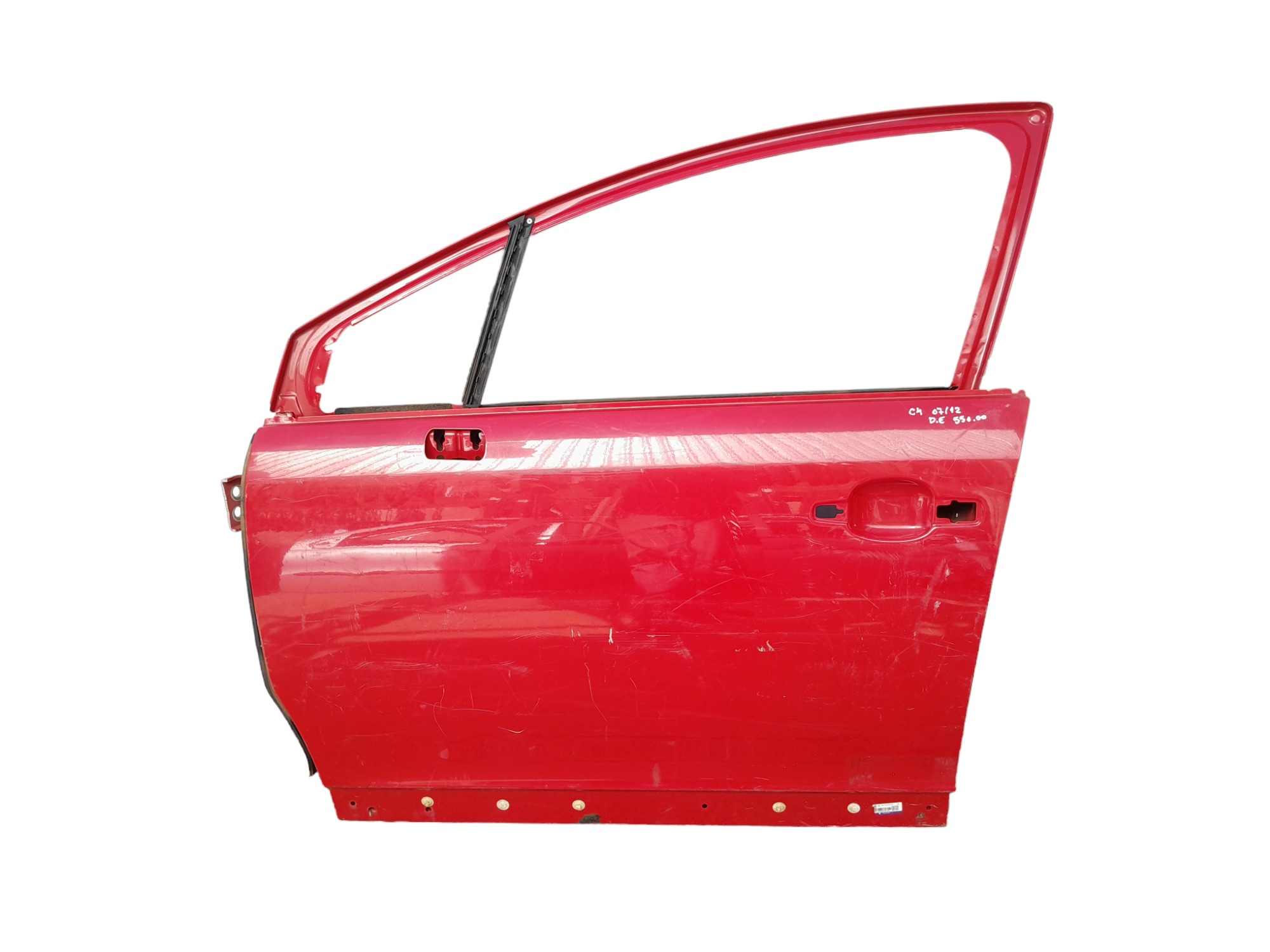 Porta Dianteira Esquerda Citroen C4 2007 A 2012 Original  Dianteira Esquerdo Vermelho