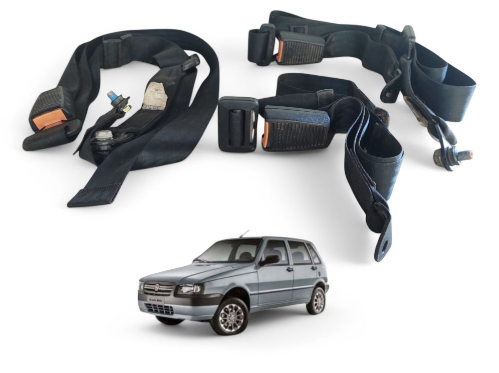 Kit cintos traseiros uno mille 4 portas 2004 a 2011 50013918