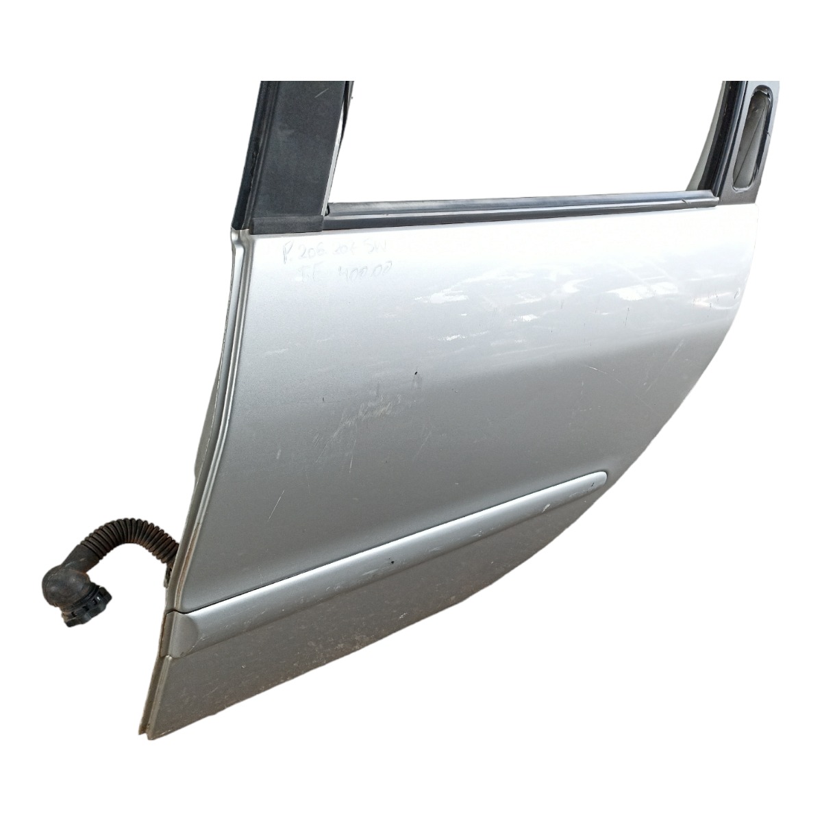Porta Traseira Esquerda Peugeot 206 207 Sw Filé Traseira Esquerdo Prata 2