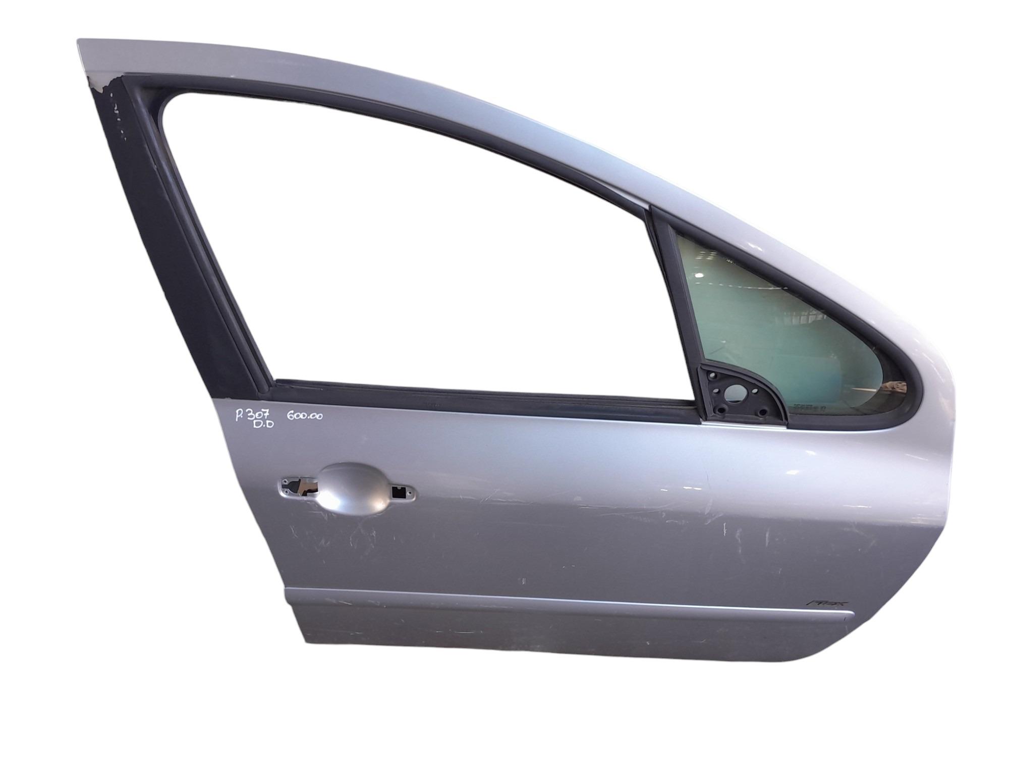 Porta Dianteira Direita Peugeot 307 Bom Estado Original  Dianteira Direito Prata 2