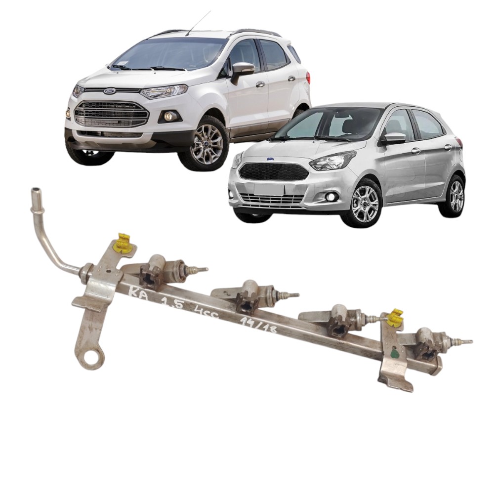 Flauta Bicos Injetores Ford Ka Ecosport 1.5 4cc 2014 A 18