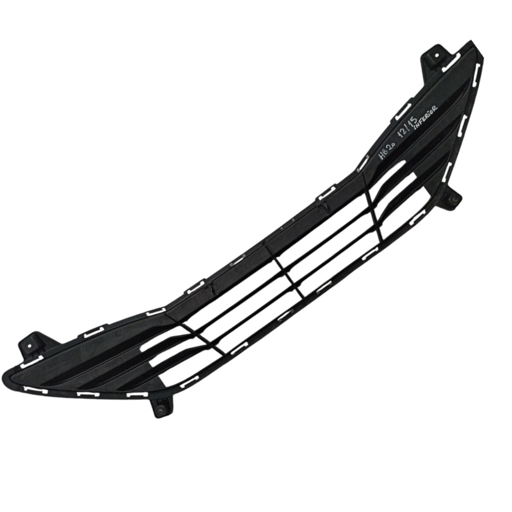 Grade Parachoque Inferior Hb20 2012 2013 A 2015 Original Preto Plástico 2