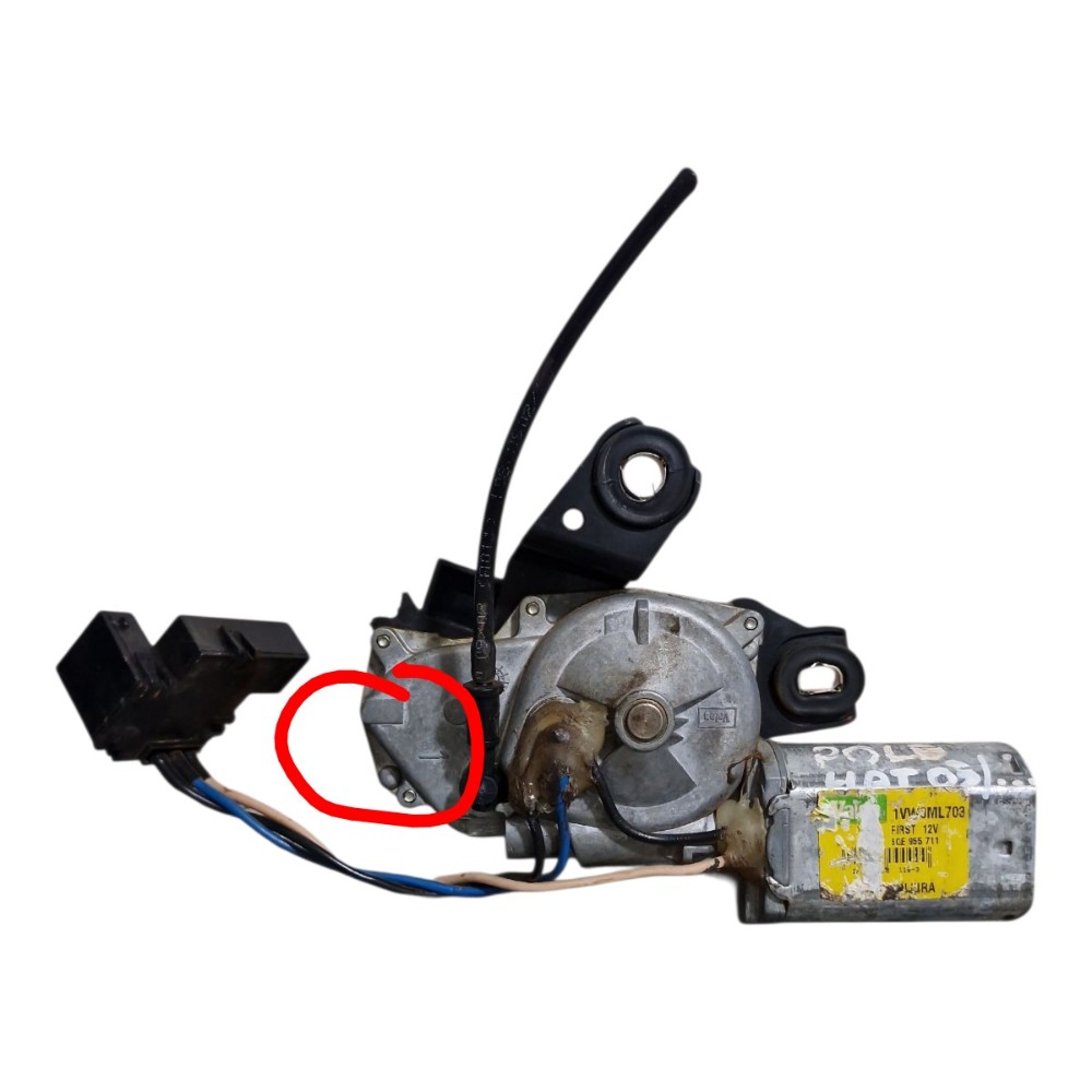 Motor Limpador Tras Polo Hatch 2003 A 2011 Suporte Quebrado 4